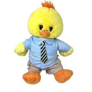 Build A Bear Yellow Chick Plush Bird Business Suit Outfit Tie Shorts 2012 BABW